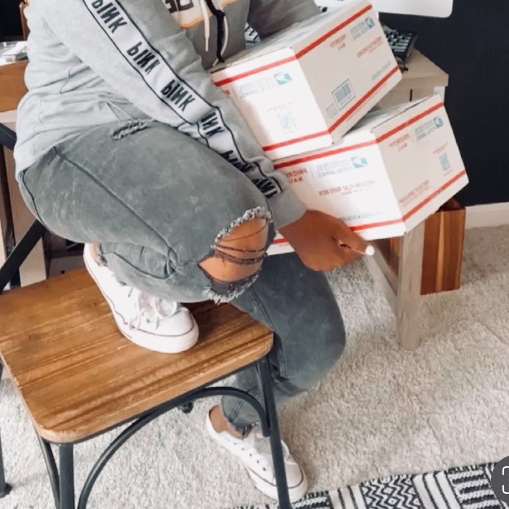 SONG Busted Knee Black and Heather Grey Distressed Stonewash Skinny Jeans